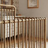Winston 4-In-1 Convertible Mini Crib in Vintage Gold