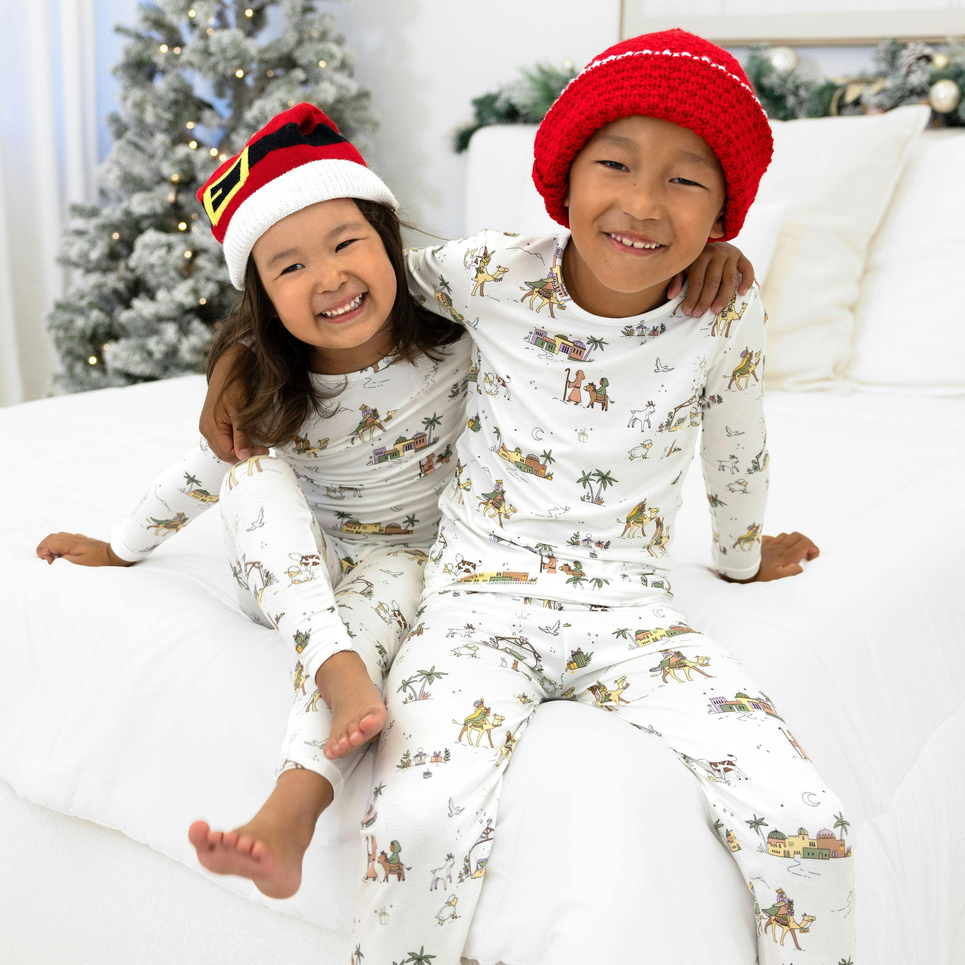 Yuletide Bamboo Kids Pajamas