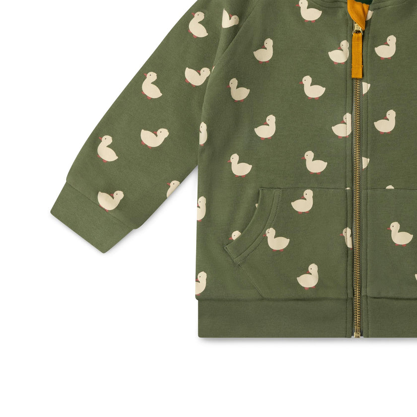 Olive Ducks Reversible Easy Rider Jacket, Green