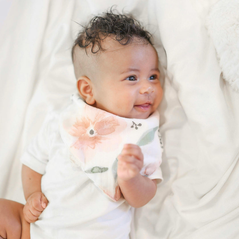 Parker Floral Cotton Bandana Baby Bib (3 Pack)