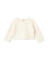 Double Breasted Knit Cardigan Blue