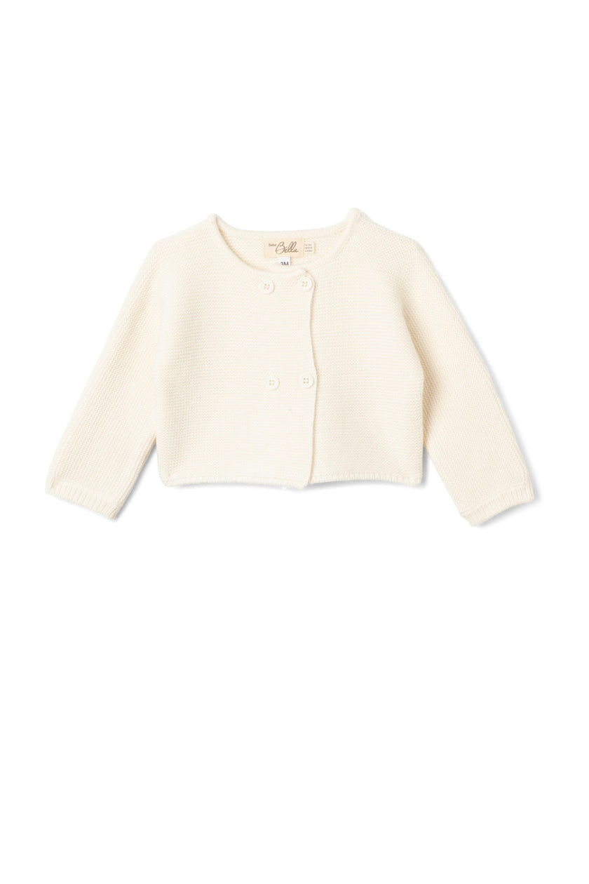 Knit Double-Breasted Button Front Cardigan