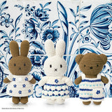 Miffy Delft Blue Floral Crochet Doll Handmade