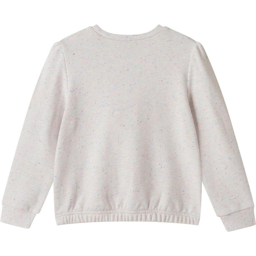 Girls Chenille Floral Sweatshirt & Tulle Tank Dress Set | Aqua