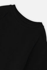 Organic Cotton Long Sleeve T-Shirt Black