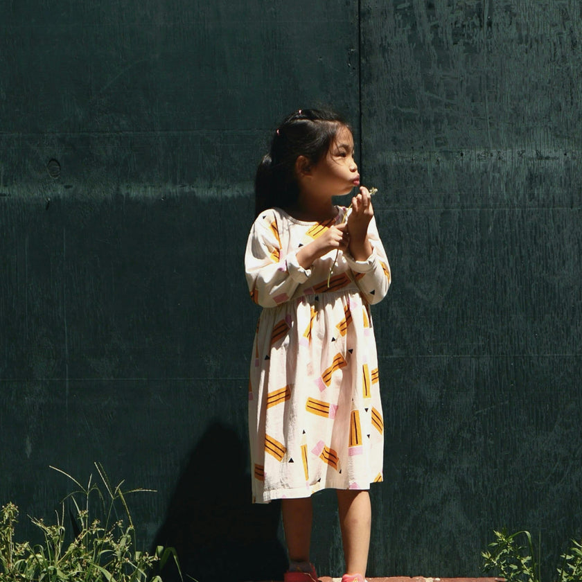 Recycled Jersey Pencil Kid Dress