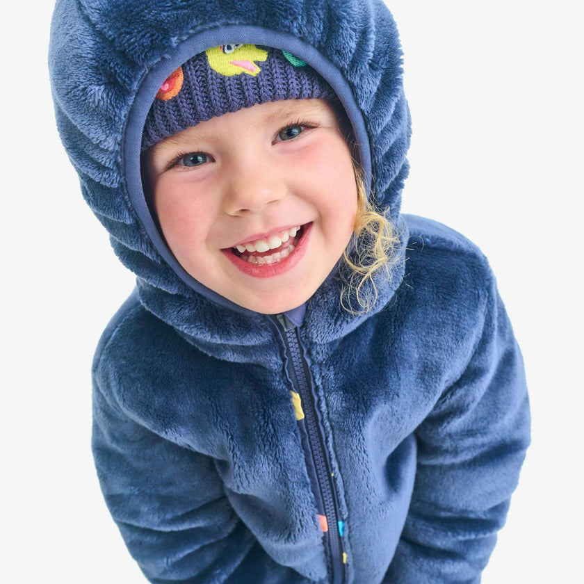 Kids Sesame Street reversible fleece puffer jacket