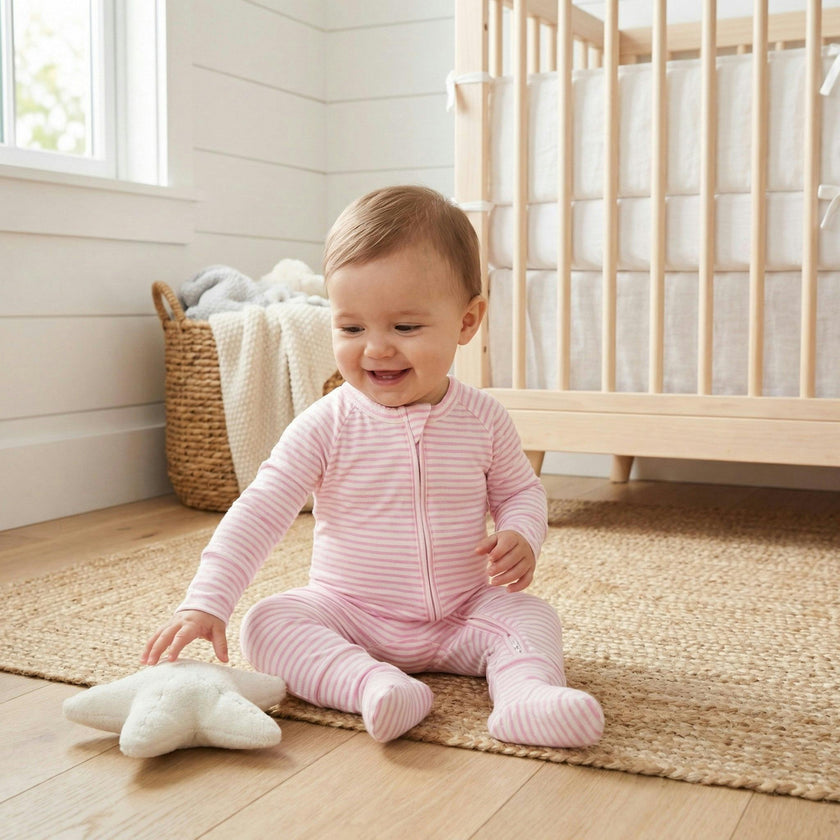Ballet Stripe Bamboo Sleeper