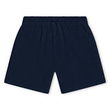 Navy Logo Cotton Shorts