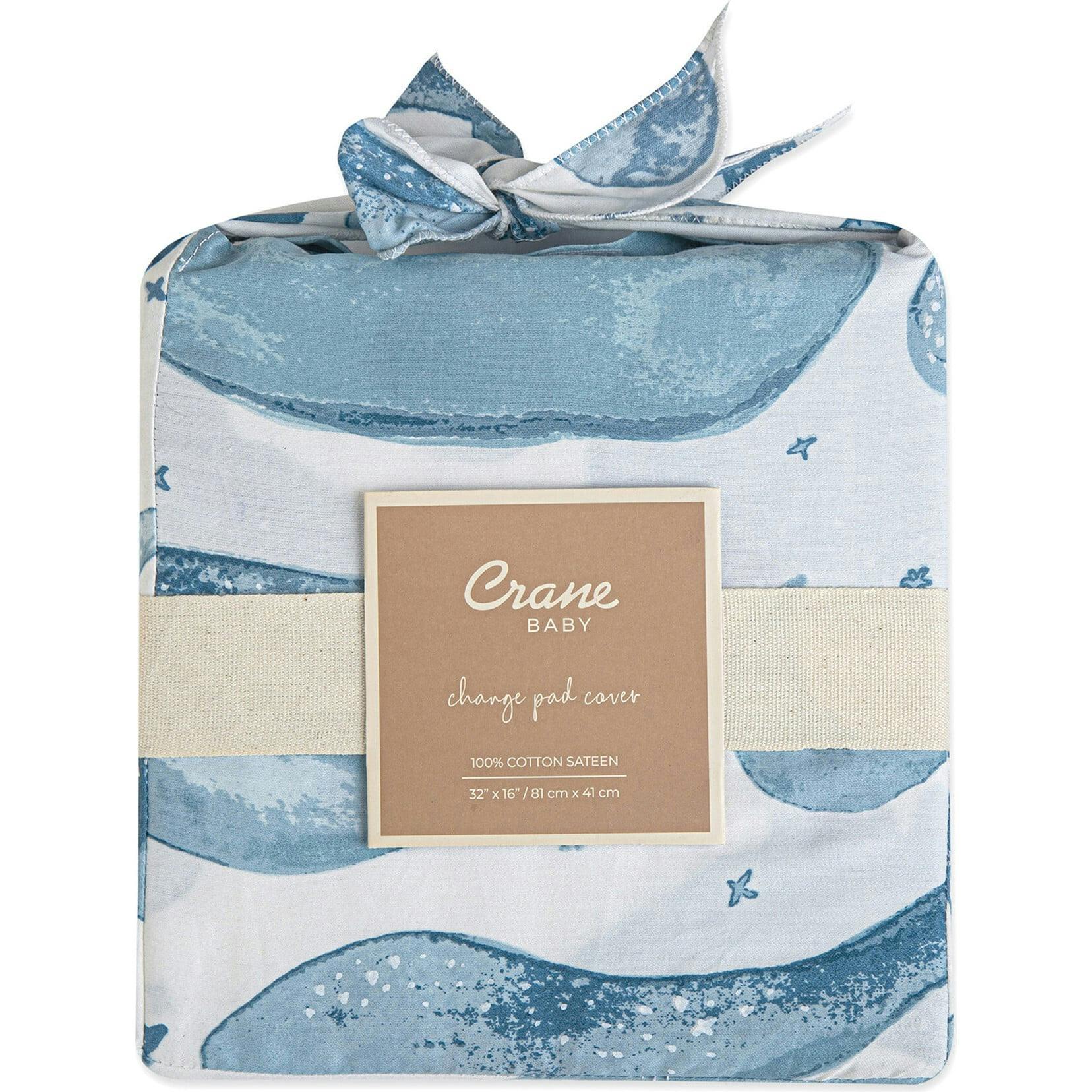 Caspian Quilted Change Pad Cover (Whale)