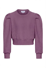 Jane Sweatshirt Textured Plum