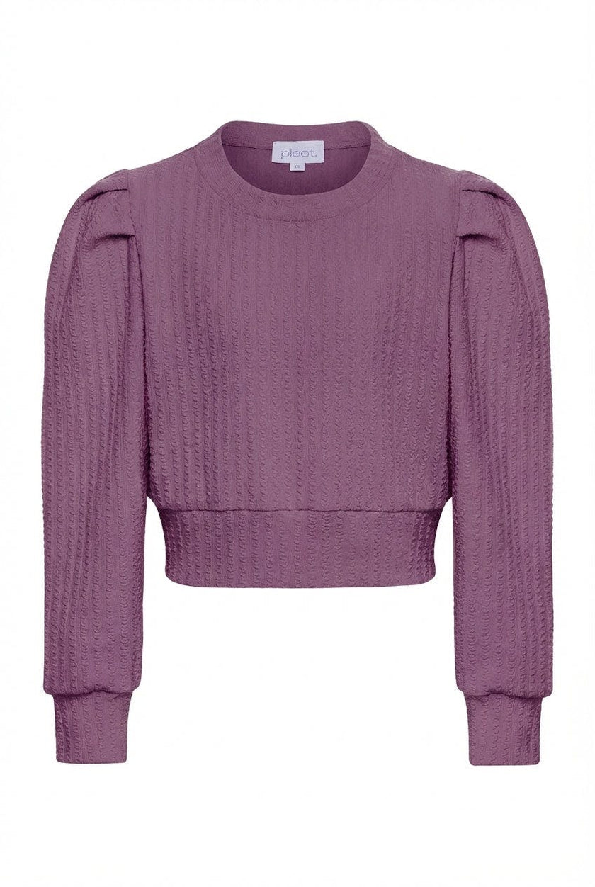 Jane Sweatshirt Textured Plum