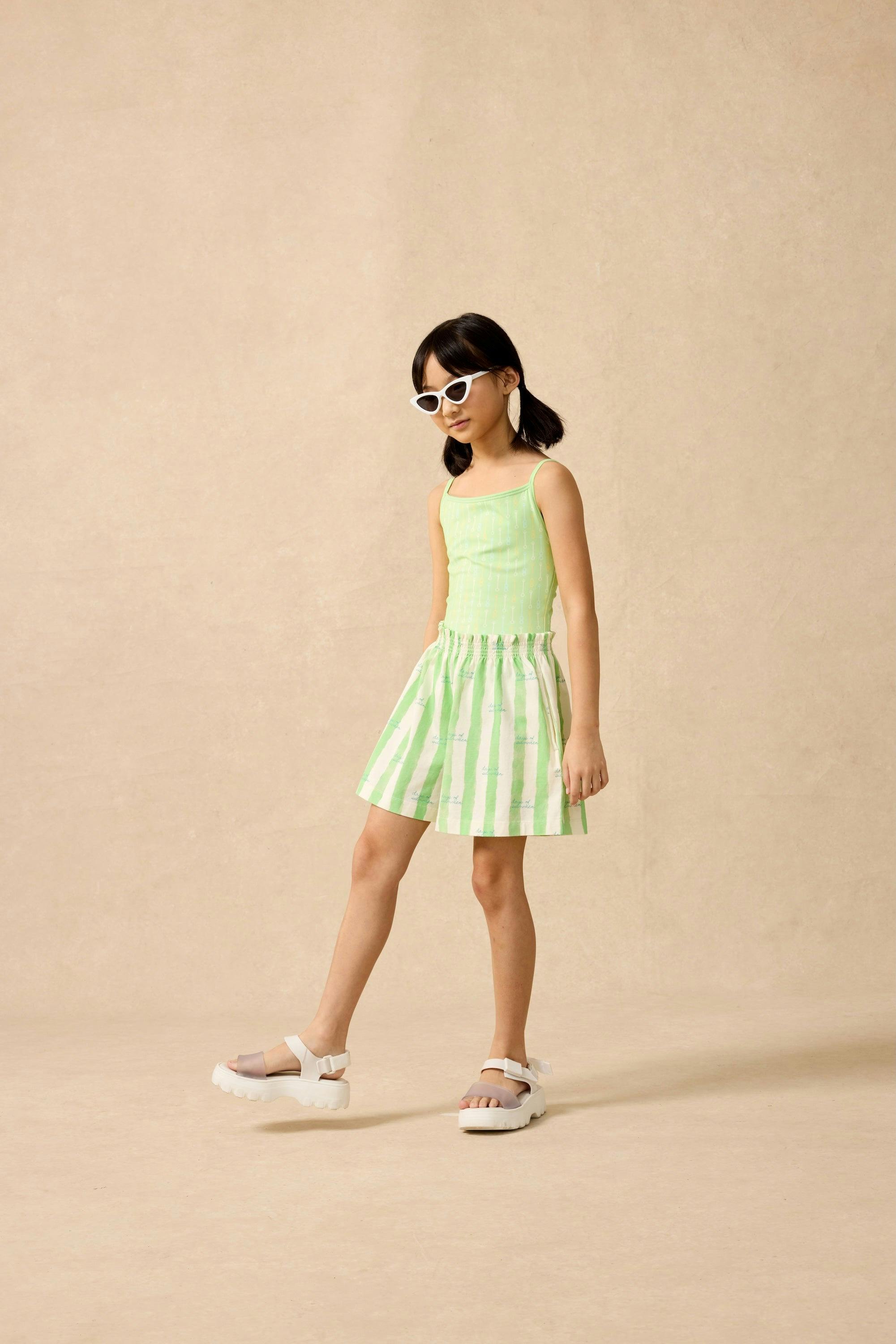Crossback Swimsuit in Pistachio Wand