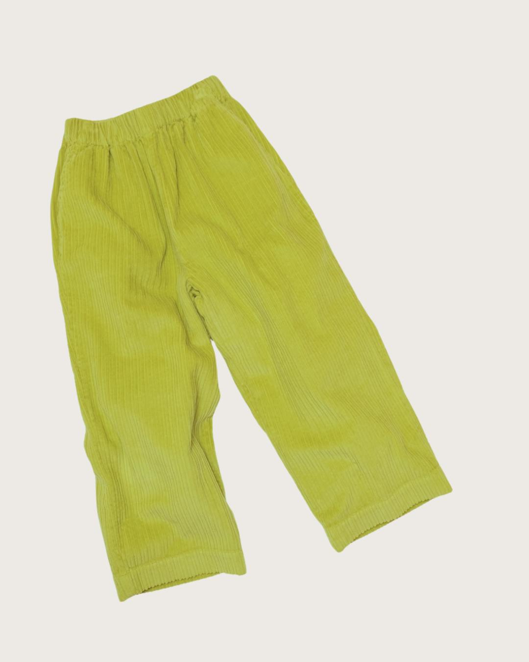 Ever Acid Green Cord Trousers