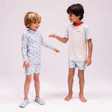 Swim Shirt Short Sleeves - Multicolored - Seas The Day