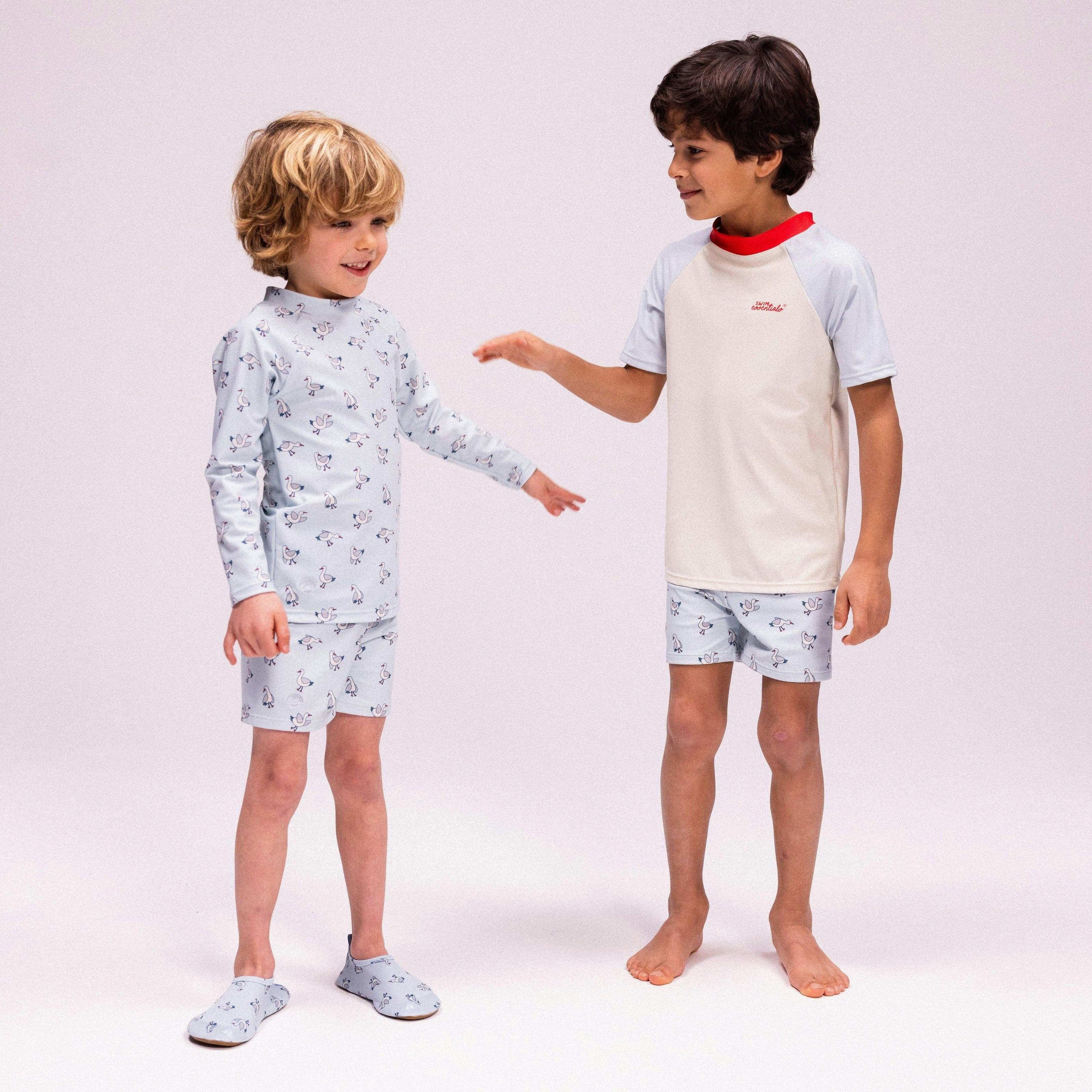 Swim Shirt Short Sleeves - Multicolored - Seas The Day