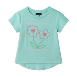Girls Emroidered Tee | Sparkle Bloom