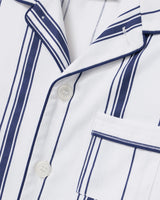Kid's Twill Pajama Set in Parlor Stripe