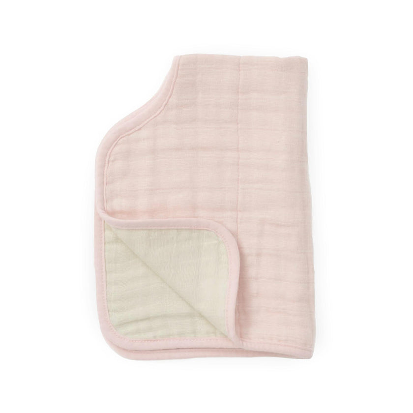 Cotton Muslin Burp Cloth - Light Pink
