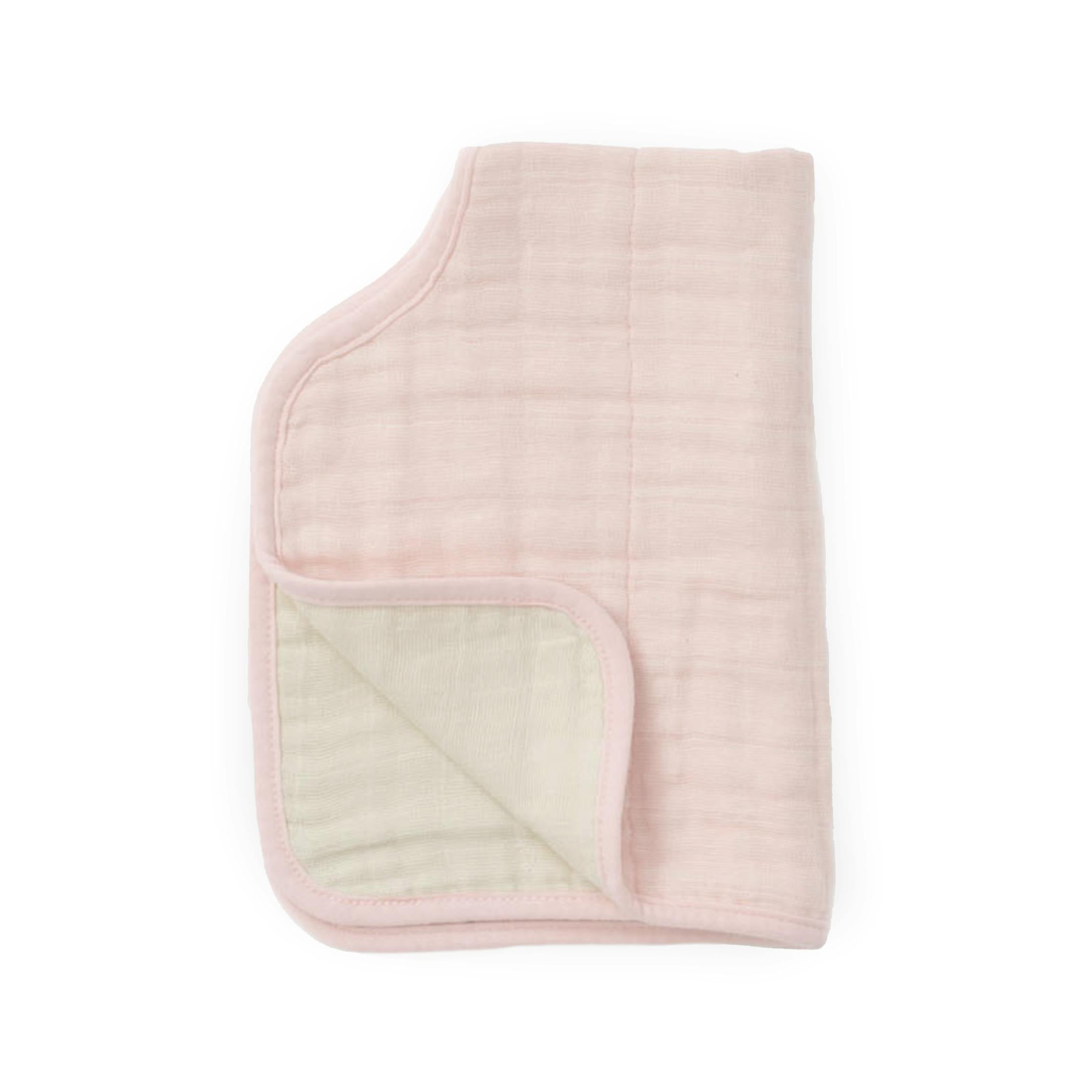 Cotton Muslin Burp Cloth - Light Pink