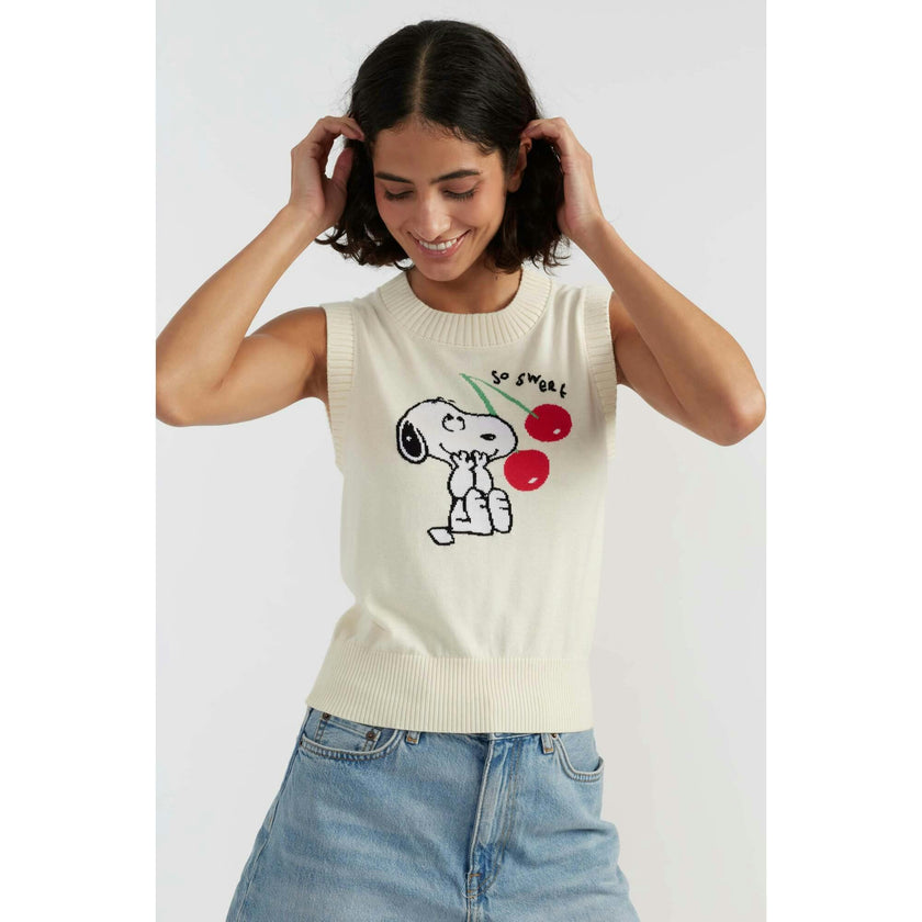 Cotton Snoopy Cherry Tank