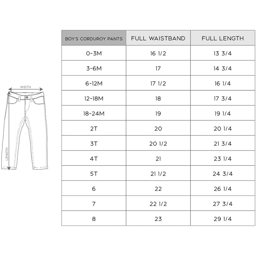 Boy's Corduroy Pants