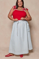 Lizzy Skirt in Heritage Stripe