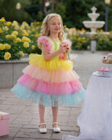 Neon Glow Pastel Princess Dress