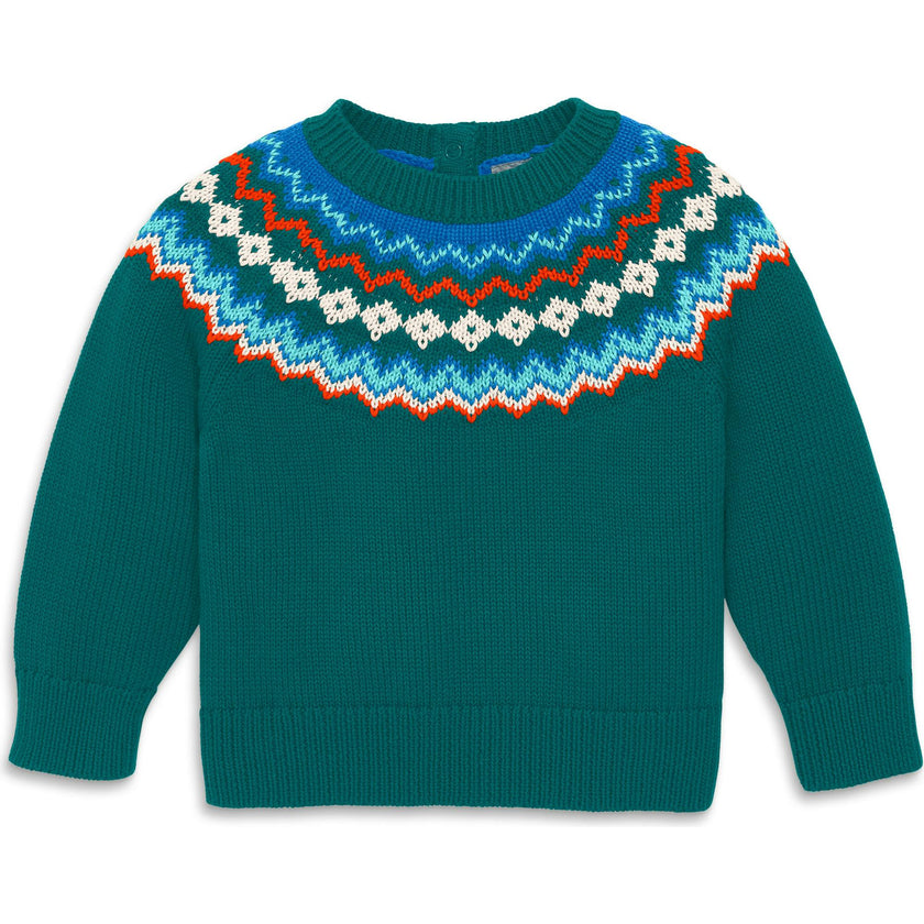 Baby fair isle sweater