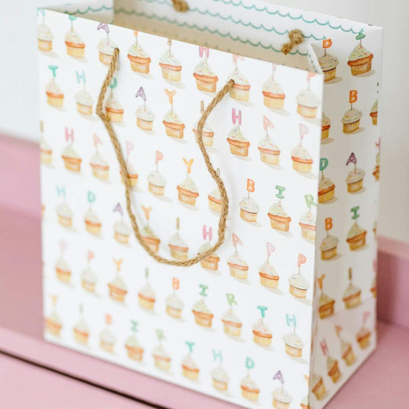Birthday Cupcakes Gift Bag - Set of 3