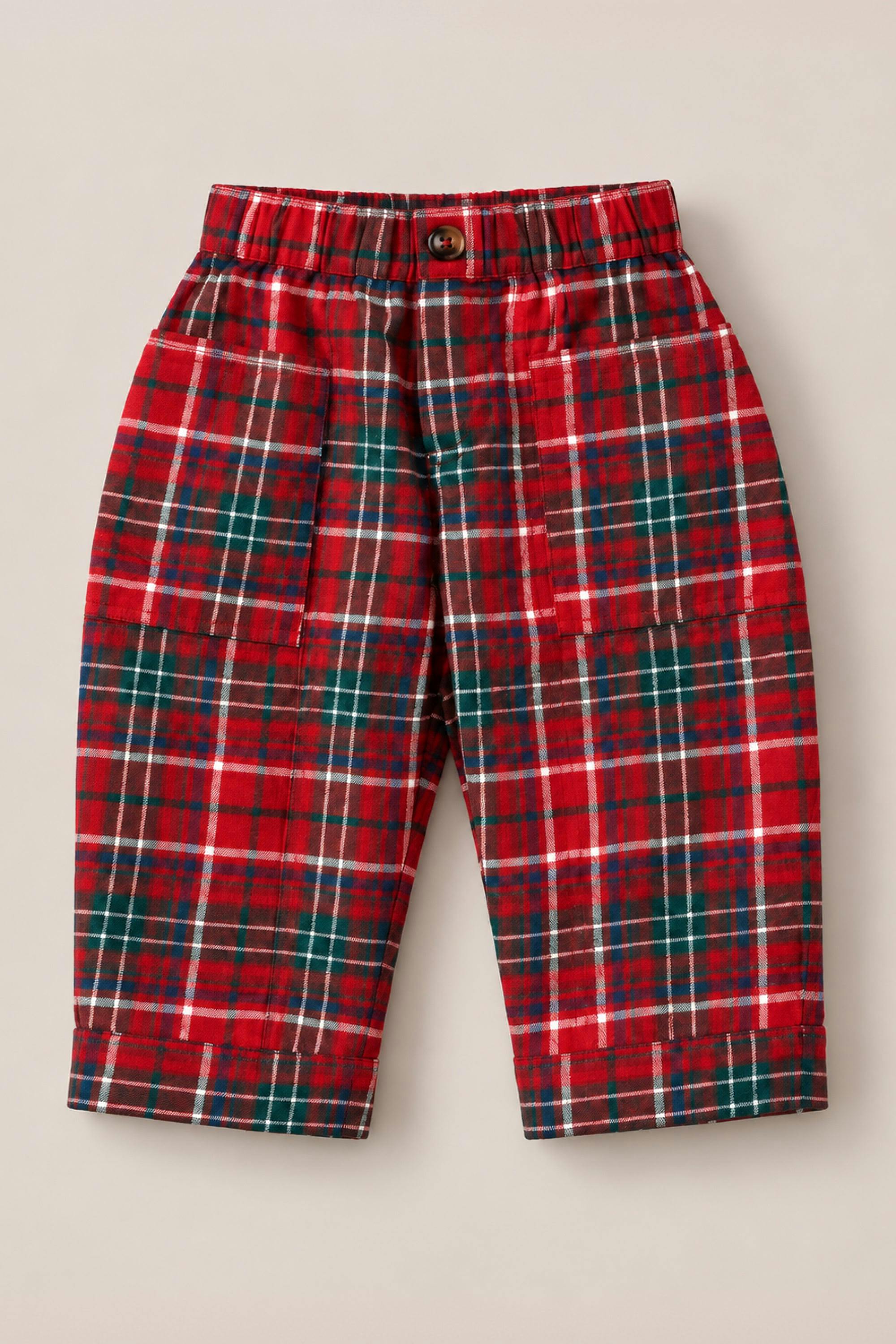Boys Oliver Pants in Christmas Cheer Plaid