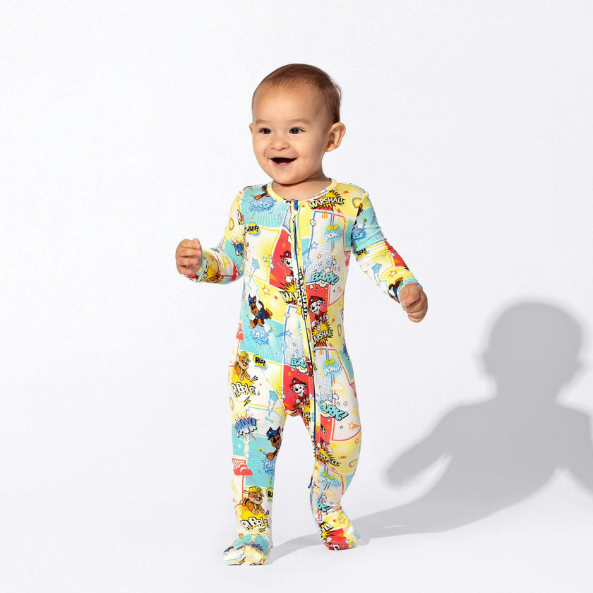 PAW Patrol: Comic Boy Pups Bamboo Convertible Footie
