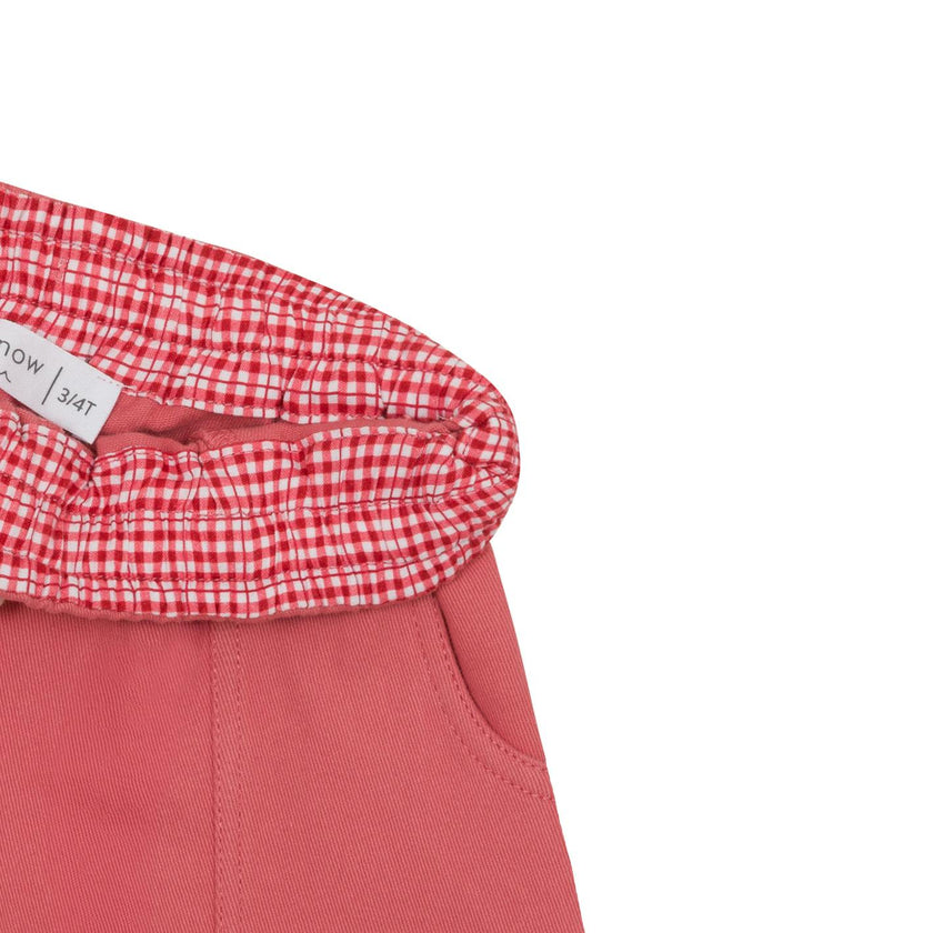 Boys Poppy Red Ultra-Soft Twill Short