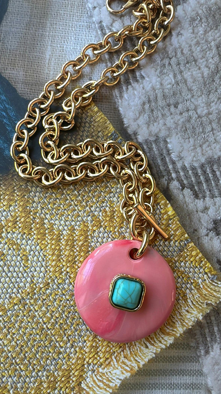 Rosè in Rome Necklace