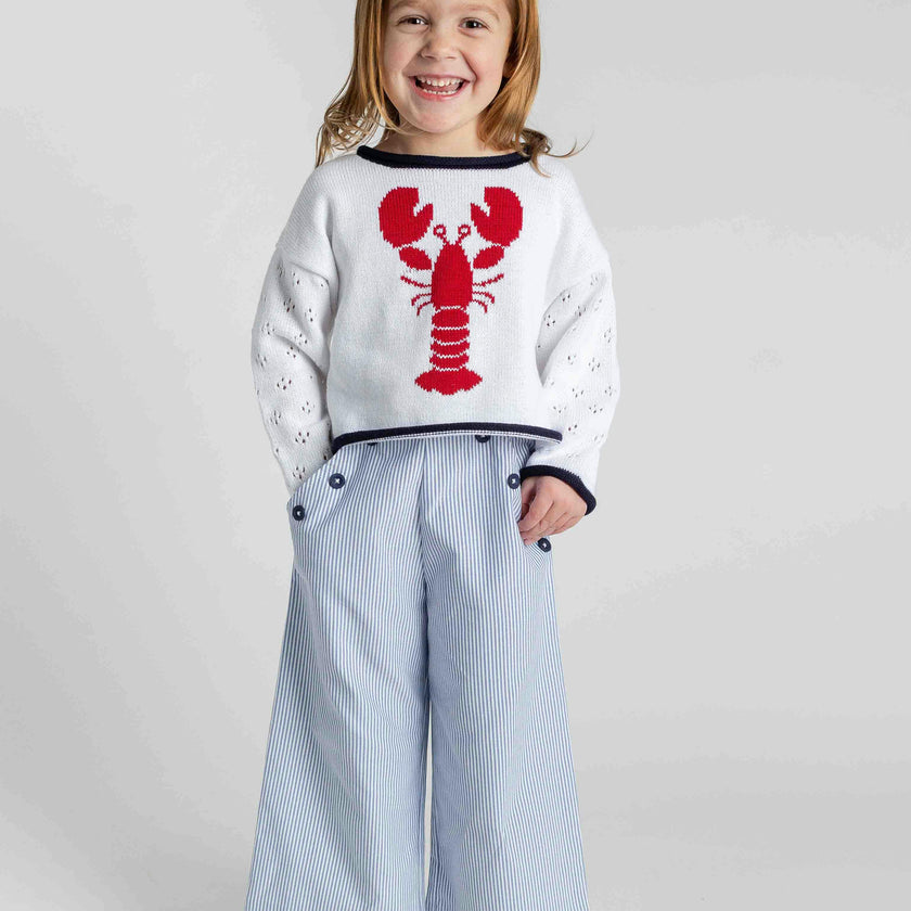 Stripe Button Front Pants