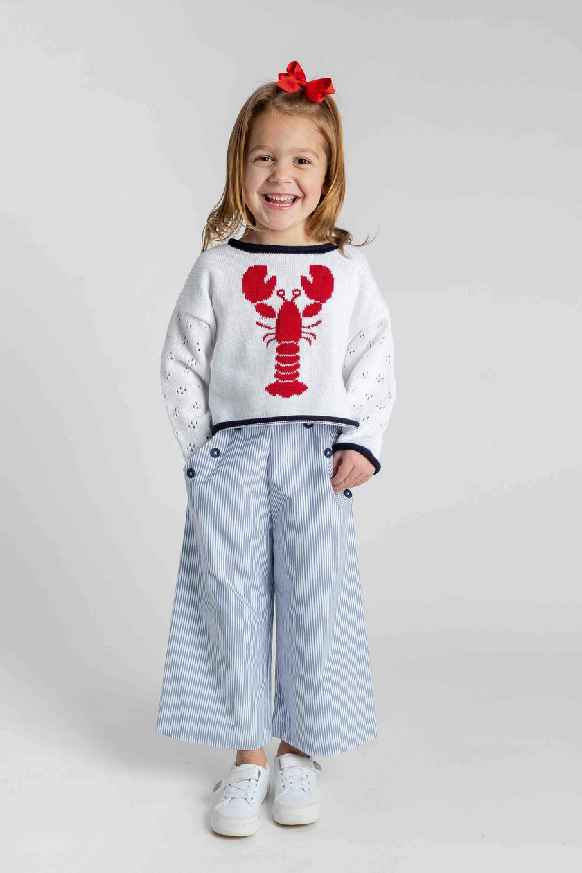 Stripe Button Front Pants