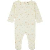 Bamboo Ribbed Floral Footie
