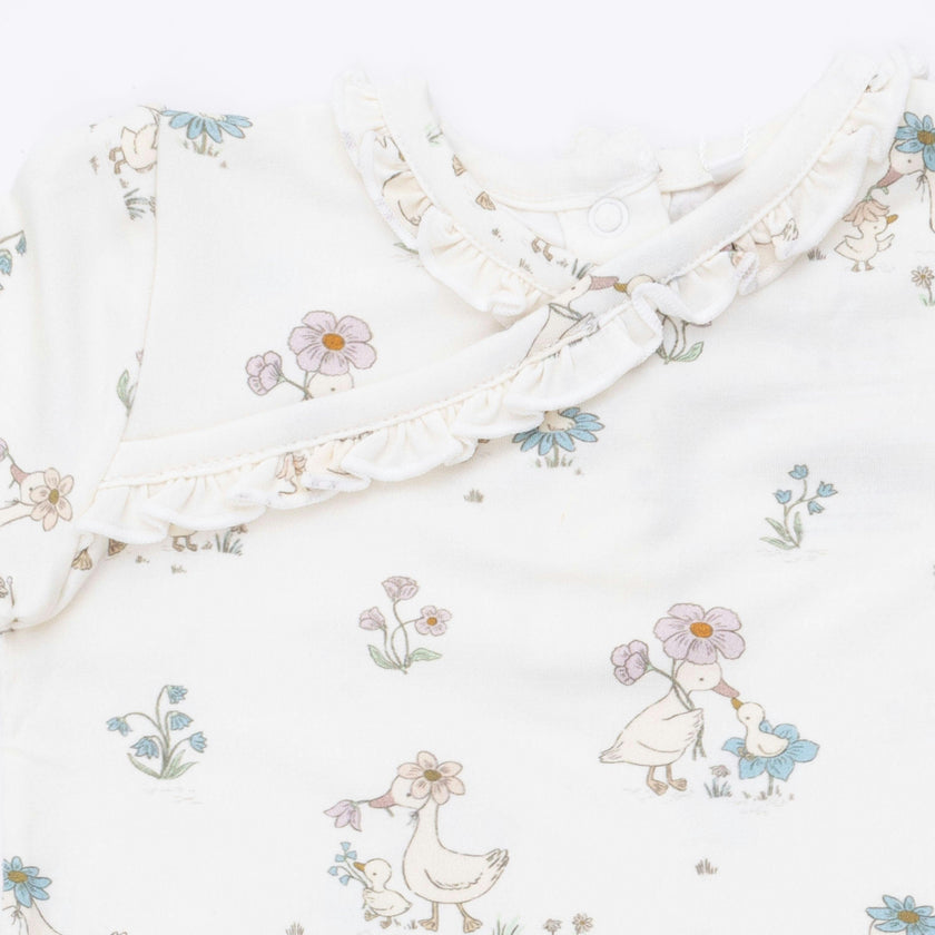 Flower Ducklings - Kimono Gown & Knot Headband