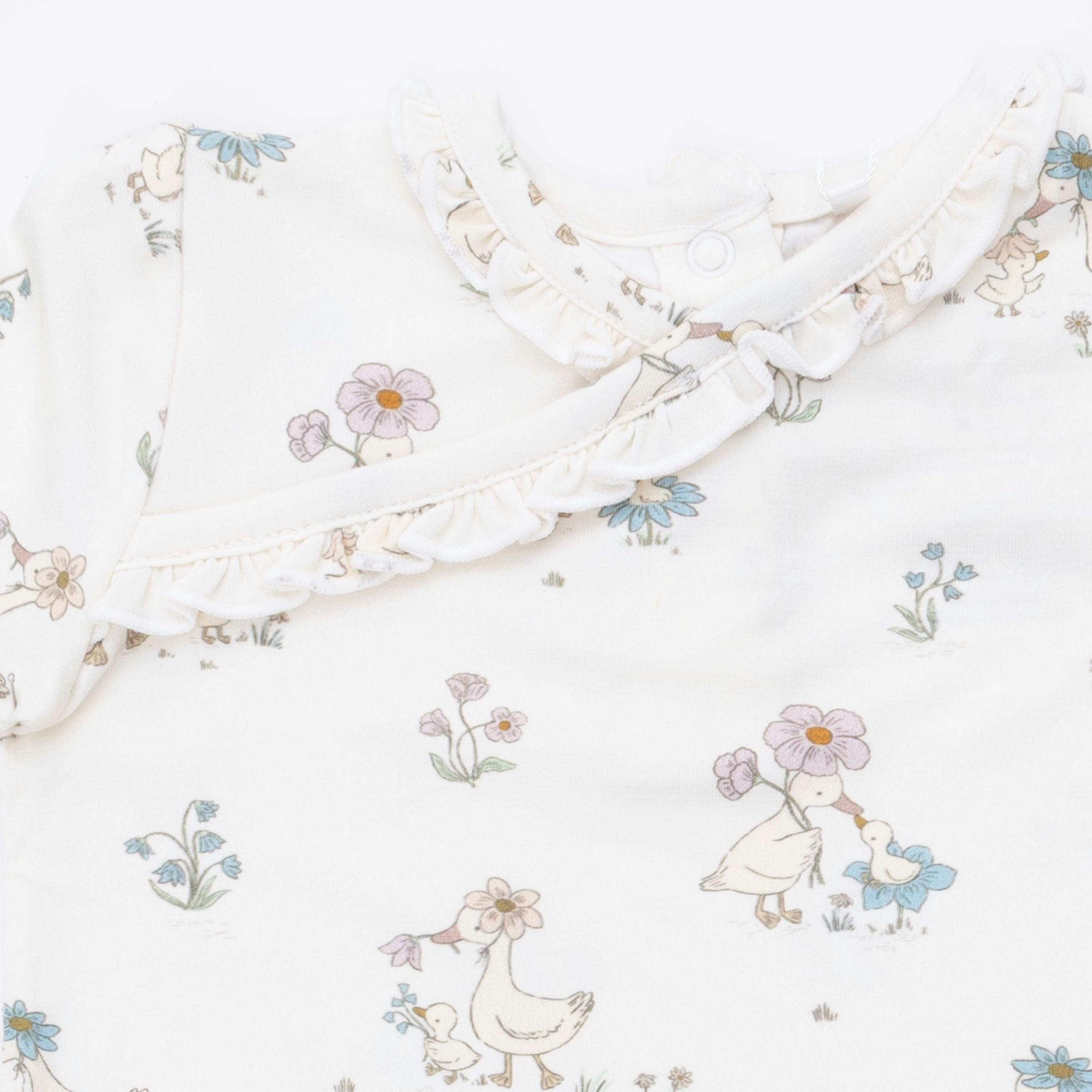 Flower Ducklings - Kimono Gown & Knot Headband