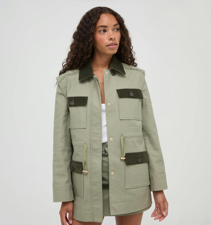 The Gillian Jacket -  English Sage