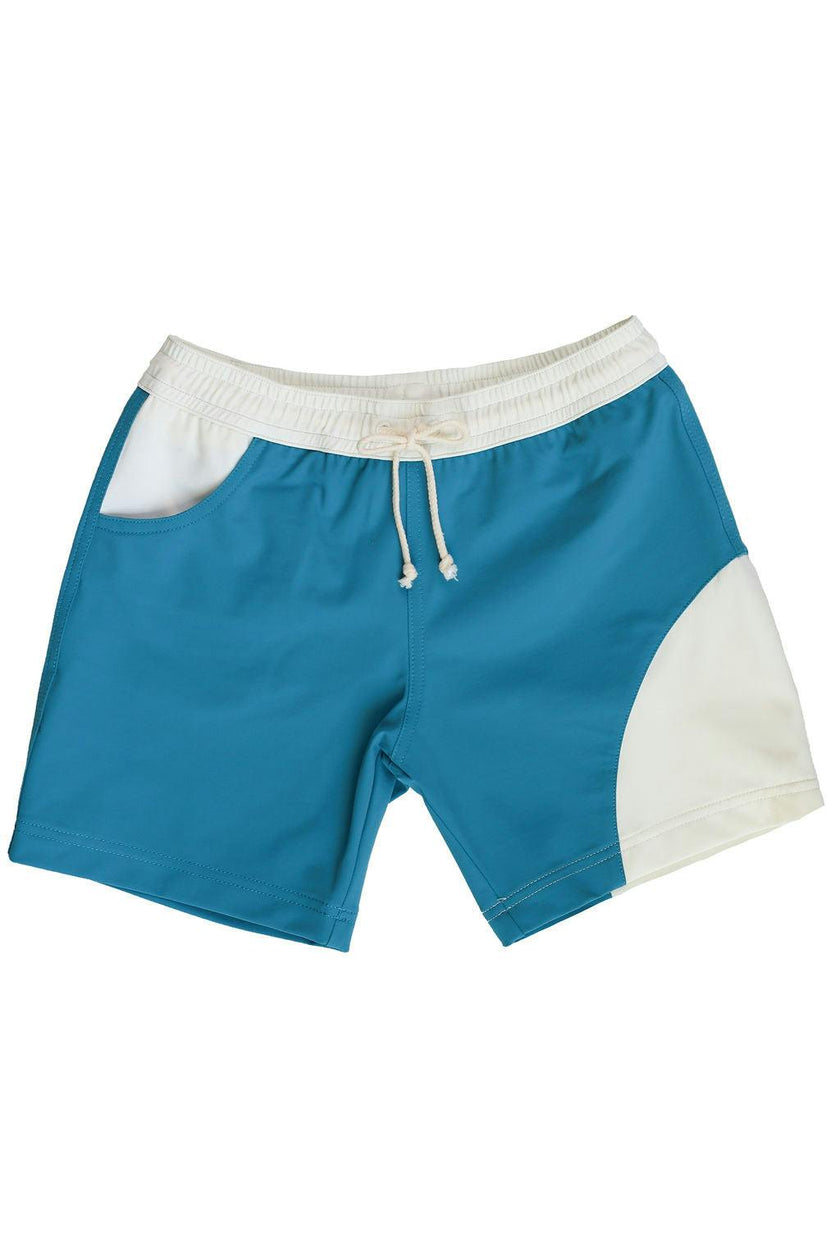 William Swim Shorts Sky Blue And Ivory