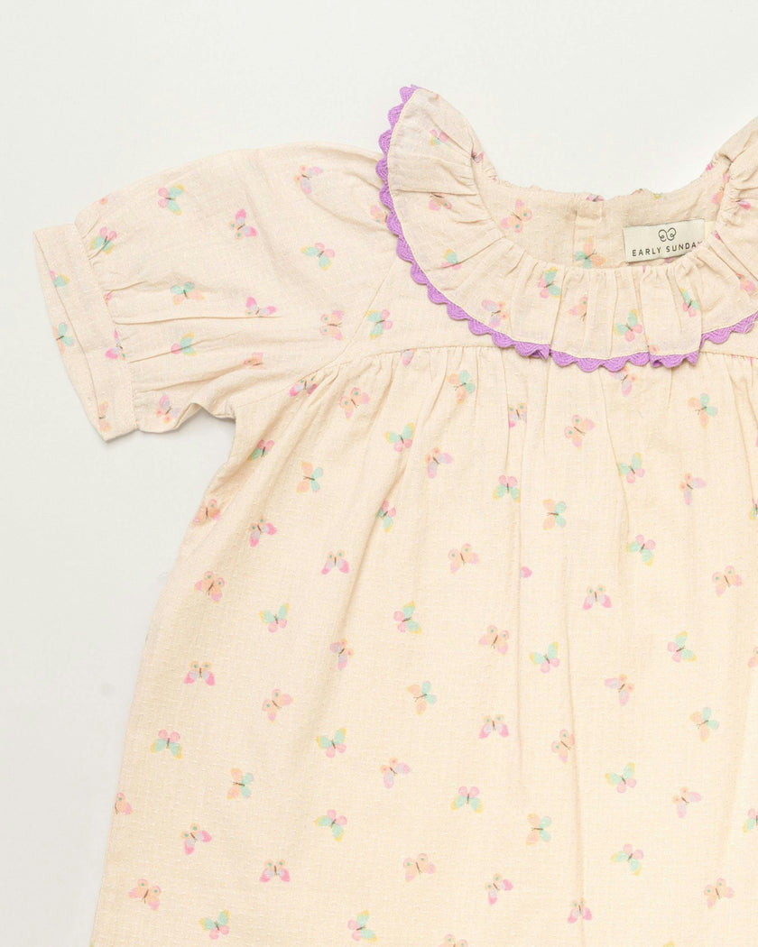 Baby Bella Dress with Bloomer - Butterfly print