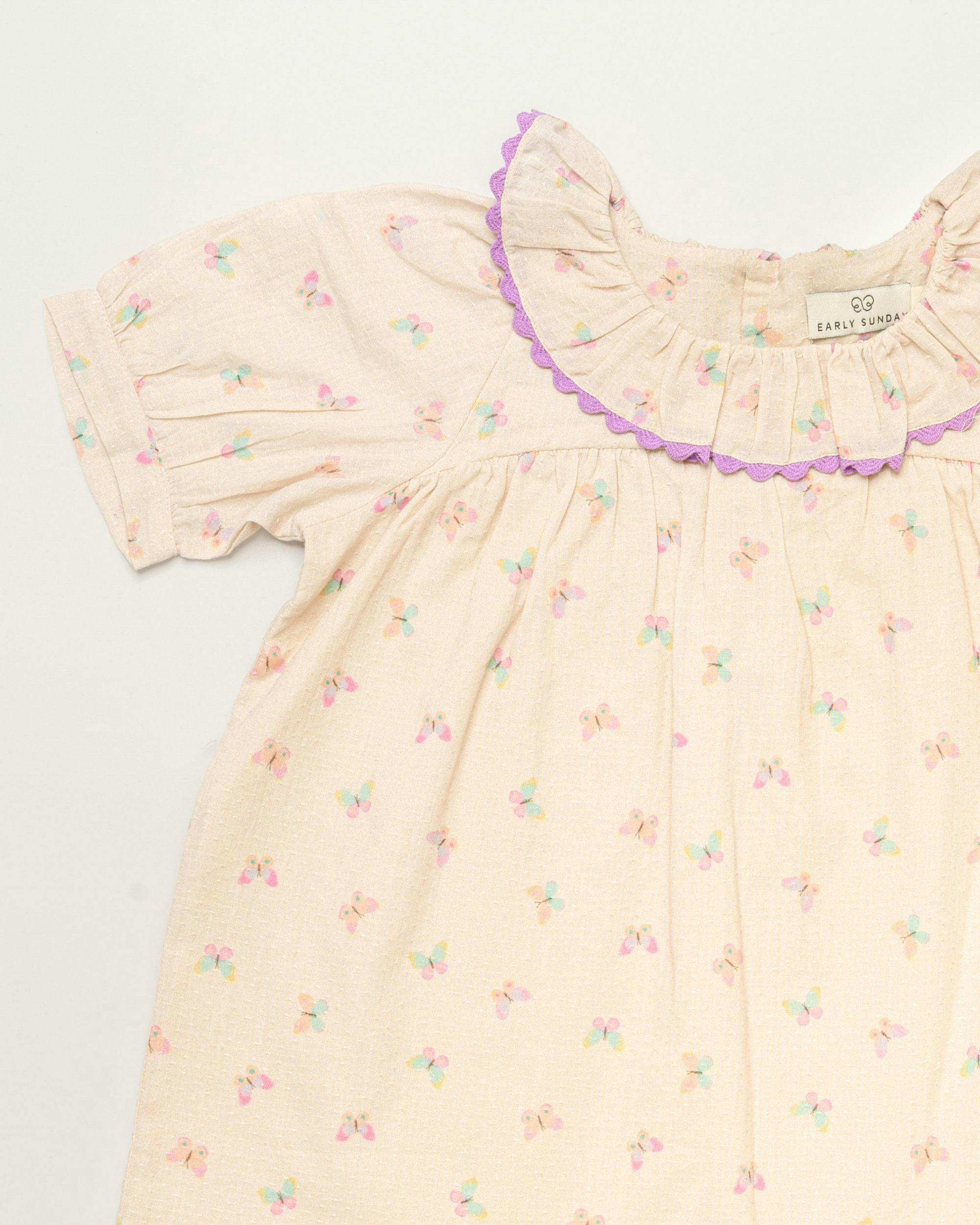 Baby Bella Dress with Bloomer - Butterfly print