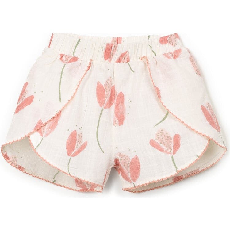 Tulip Print Woven Shorts