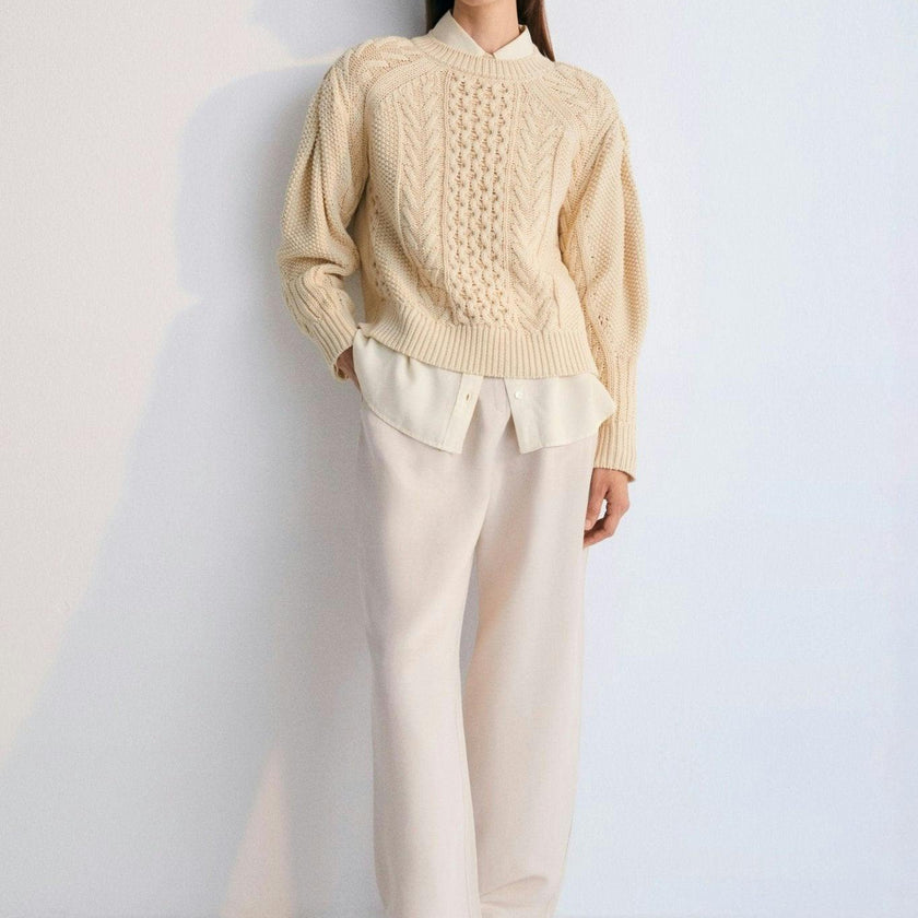 Quios Woman Jumper Macadamia