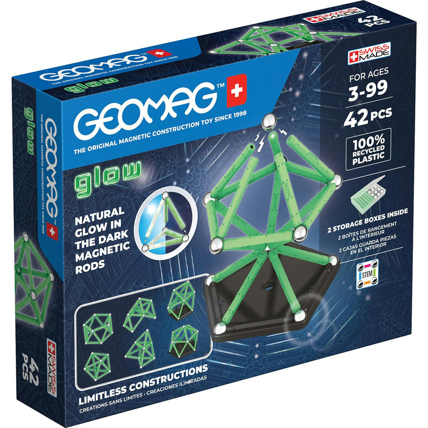 Geomag GLOW Color Recycled 42 pcs - 3+ Y