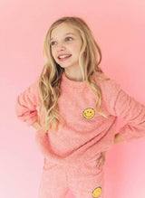 Blue Bright Smile Patch Fuzzy Set