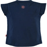 "Sunny Day" Print Short Ruffled Sleeve T-Shirt