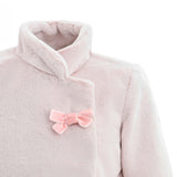 Pink Plush Asymmetrical Coat