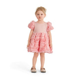 Pink Bow Rosette Dress